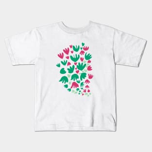 Matisse Cherry Green Abstract Flowers Kids T-Shirt